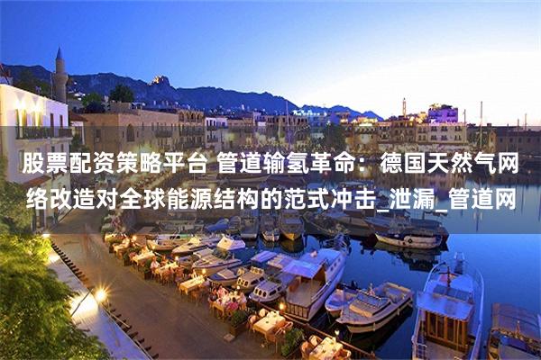 股票配资策略平台 管道输氢革命：德国天然气网络改造对全球能源结构的范式冲击_泄漏_管道网