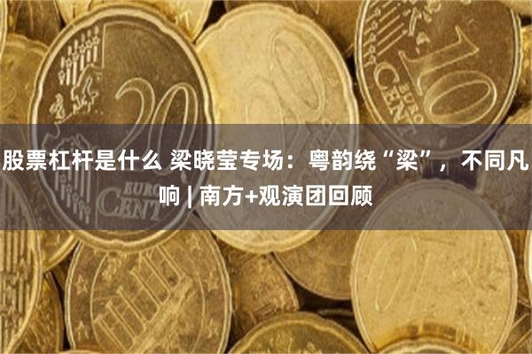 股票杠杆是什么 梁晓莹专场：粤韵绕“梁”，不同凡响 | 南方+观演团回顾
