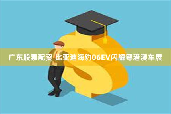 广东股票配资 比亚迪海豹06EV闪耀粤港澳车展