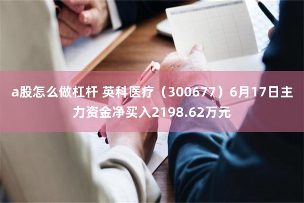 a股怎么做杠杆 英科医疗（300677）6月17日主力资金净买入2198.62万元