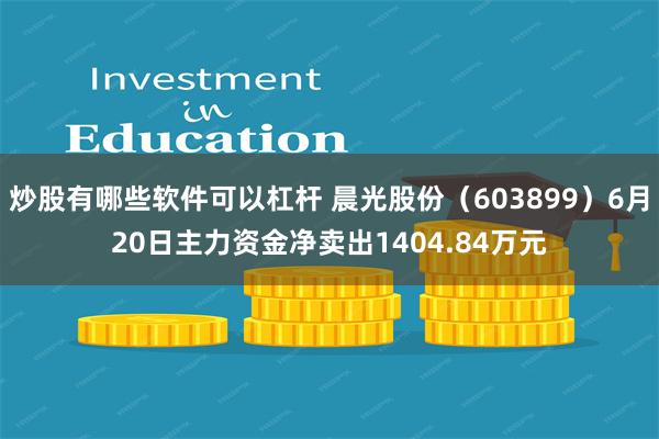 炒股有哪些软件可以杠杆 晨光股份（603899）6月20日主力资金净卖出1404.84万元