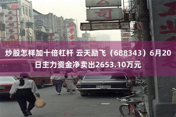 炒股怎样加十倍杠杆 云天励飞(688343)6月20日主力资金净卖出2653.10万元