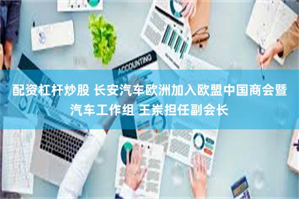 配资杠杆炒股 长安汽车欧洲加入欧盟中国商会暨汽车工作组 王岽担任副会长