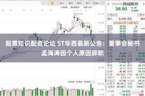 股票知识配资论坛 ST华西最新公告：董事会秘书孟海涛因个人原因辞职