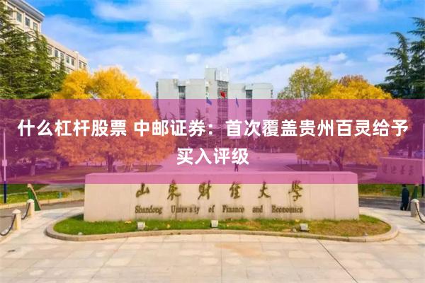什么杠杆股票 中邮证券：首次覆盖贵州百灵给予买入评级