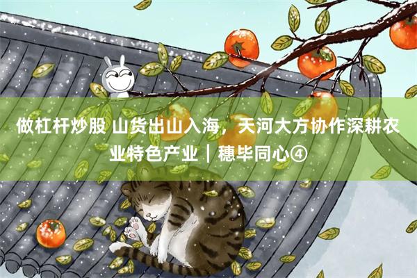 做杠杆炒股 山货出山入海，天河大方协作深耕农业特色产业┃穗毕同心④