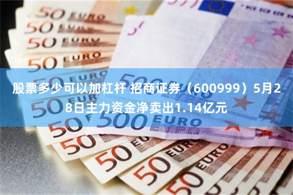 股票多少可以加杠杆 招商证券（600999）5月28日主力资金净卖出1.14亿元