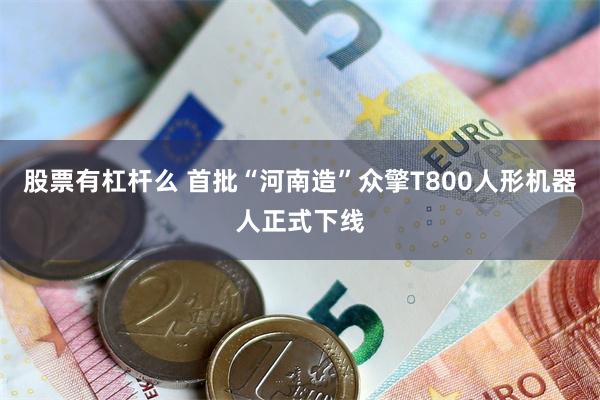 股票有杠杆么 首批“河南造”众擎T800人形机器人正式下线