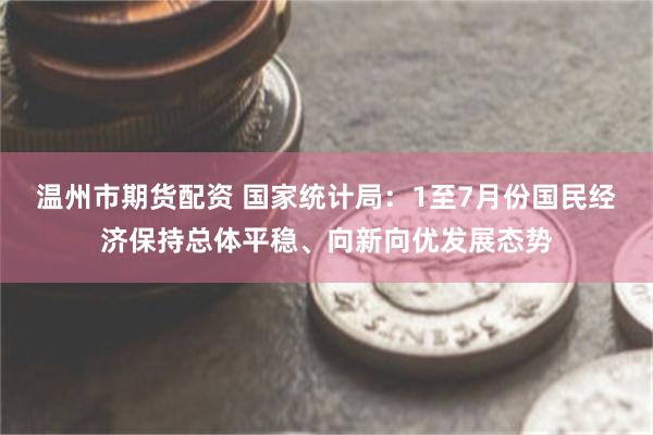温州市期货配资 国家统计局：1至7月份国民经济保持总体平稳、向新向优发展态势