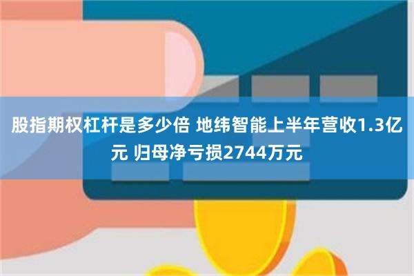 股指期权杠杆是多少倍 地纬智能上半年营收1.3亿元 归母净亏损2744万元